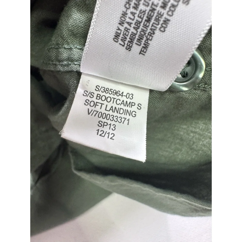 Old Navy Regular Fit Men's Large Bootcamp Soft Landing Button Shirt Army Fatigue